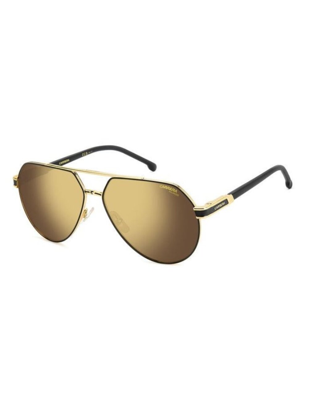 New Carrera Men's Sunglasses Gold Aviator Multicolor Lens Metal Frame Race RACE